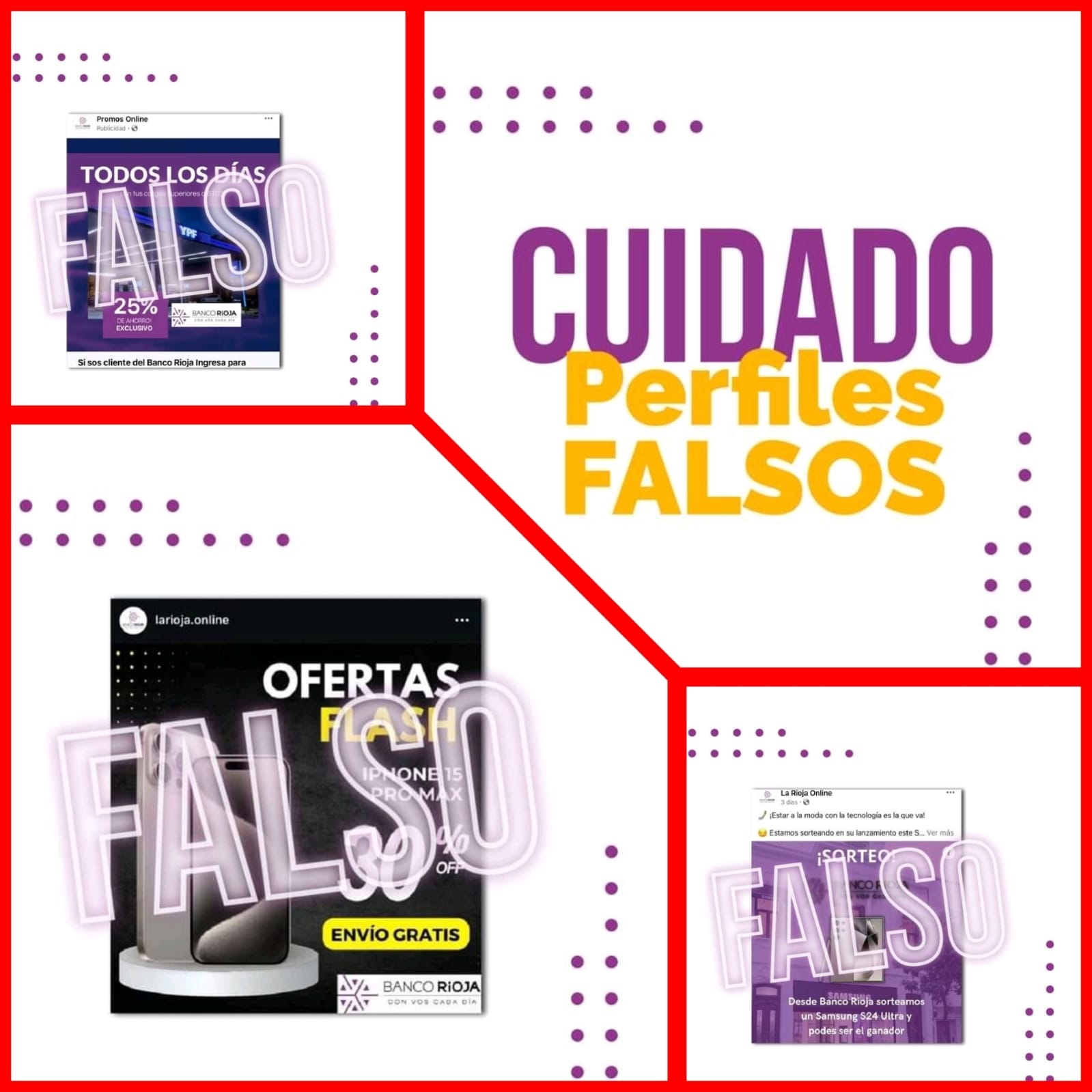 Cuidate de las estafas a través de perfiles falsos de redes sociales