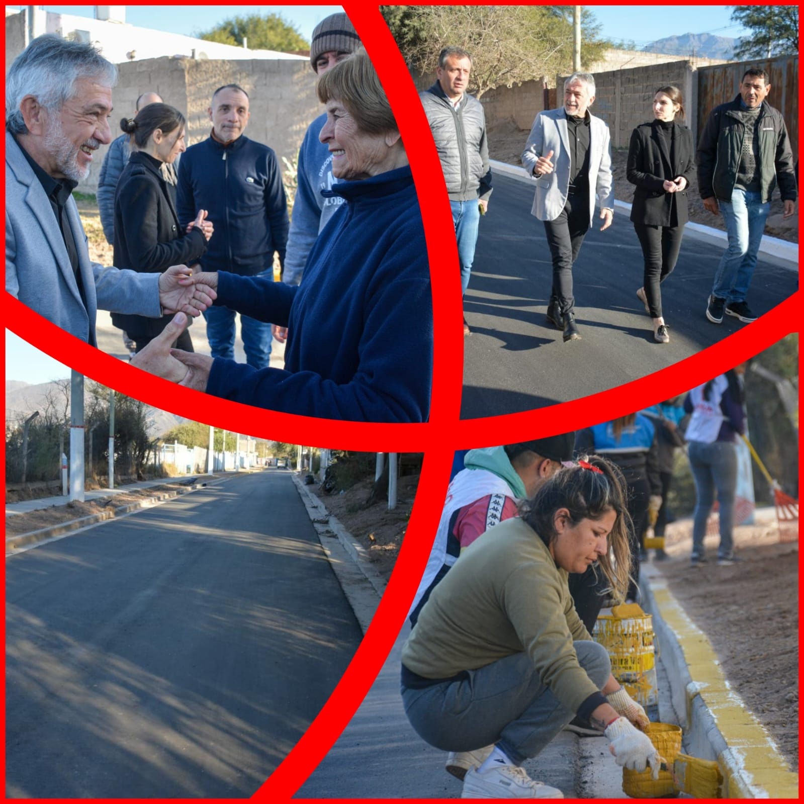 EL INTENDENTE ARMANDO MOLINA INAUGURÓ LA OBRA DE  CALLE LOS TILOS
