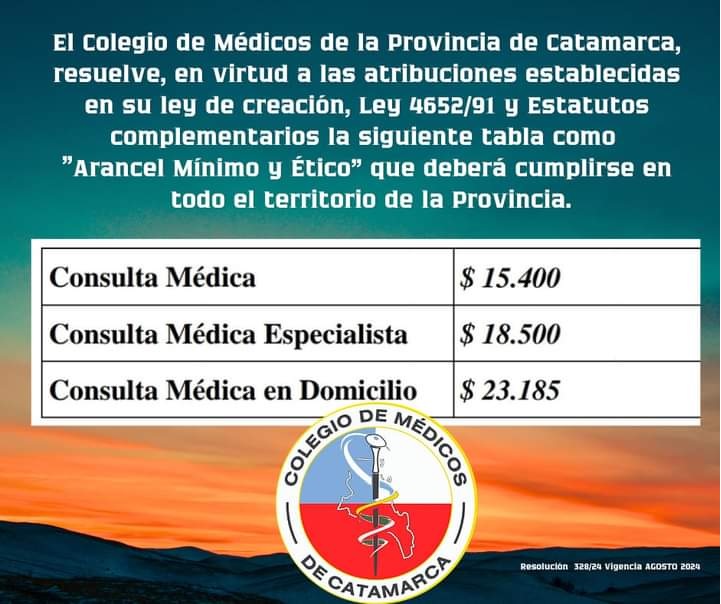Aumentan las consultas médicas en Catamarca: Precios