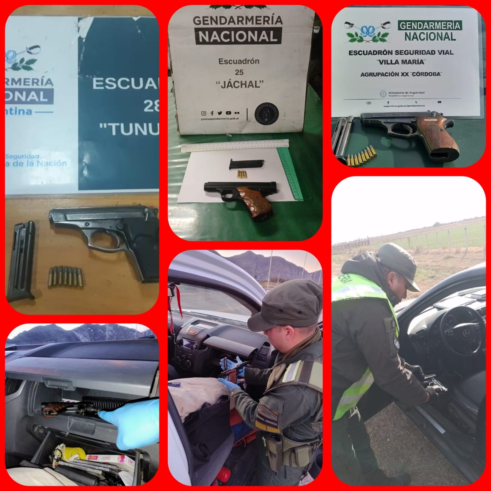 Secuestraron armas en Mendoza, San Juan y Córdoba