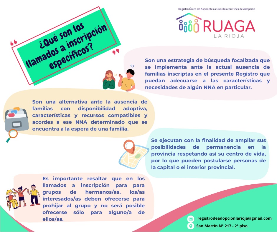 ¿QUÉ SON LOS LLAMADOS A INSCRIPCIÓN ESPECÍFICOS?