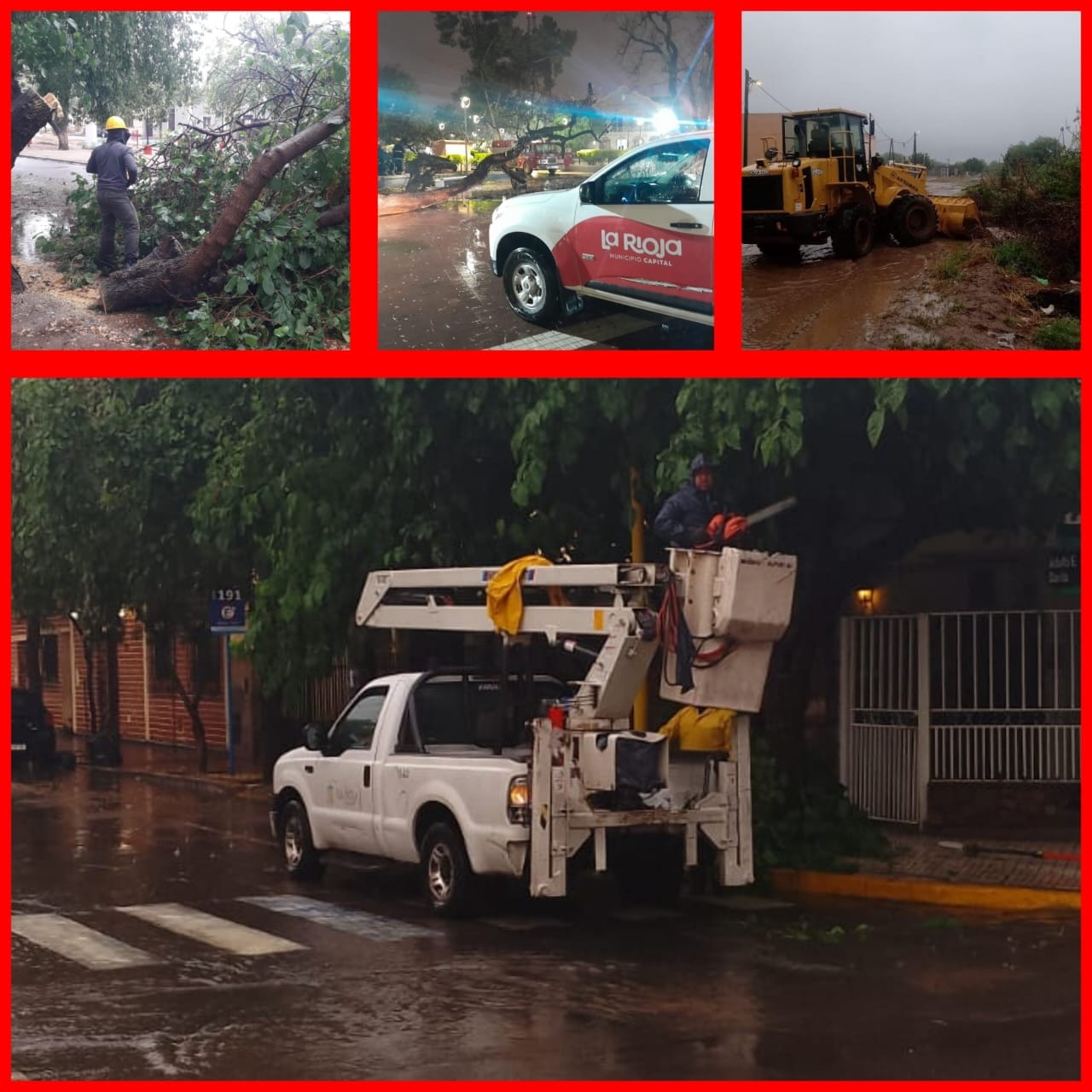 EL MUNICIPIO DESPLEGÓ UN AMPLIO OPERATIVO POR LAS INTENSAS LLUVIAS