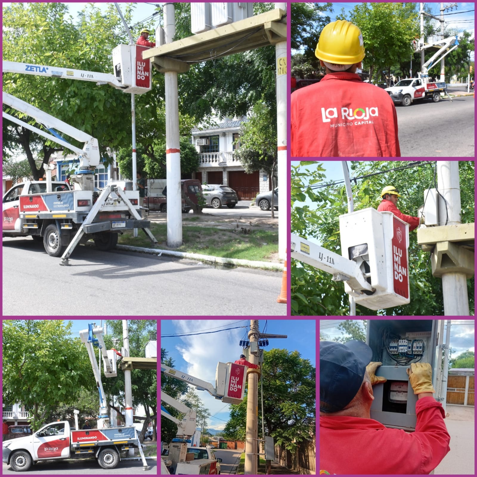 El Municipio recuperó iluminación en varios sectores 