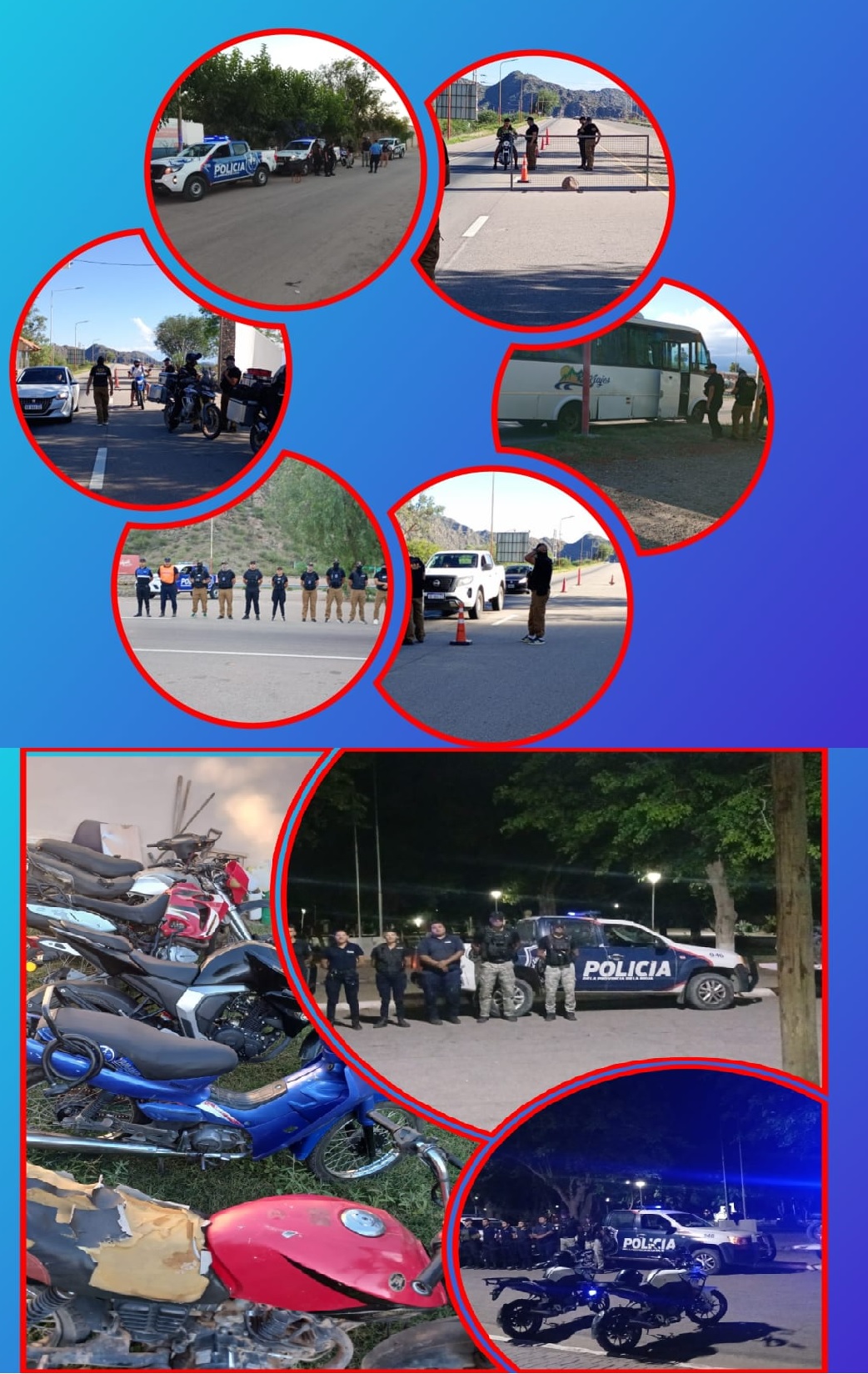 CHILECITO: REALIZARON OPERATIVOS PREVENTIVOS  DURANTE EL FIN DE SEMANA 