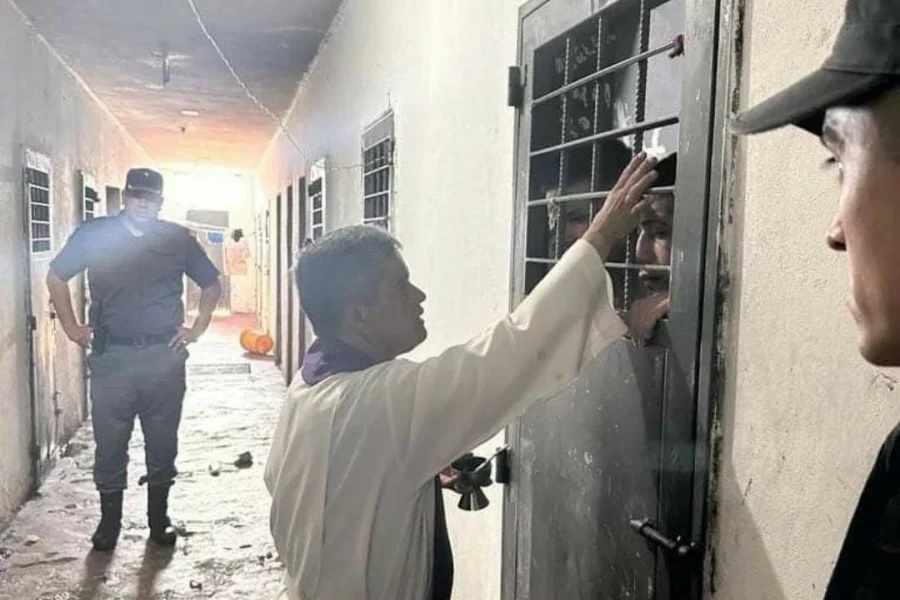 Se realizó la imposición de cenizas a internos del SPP