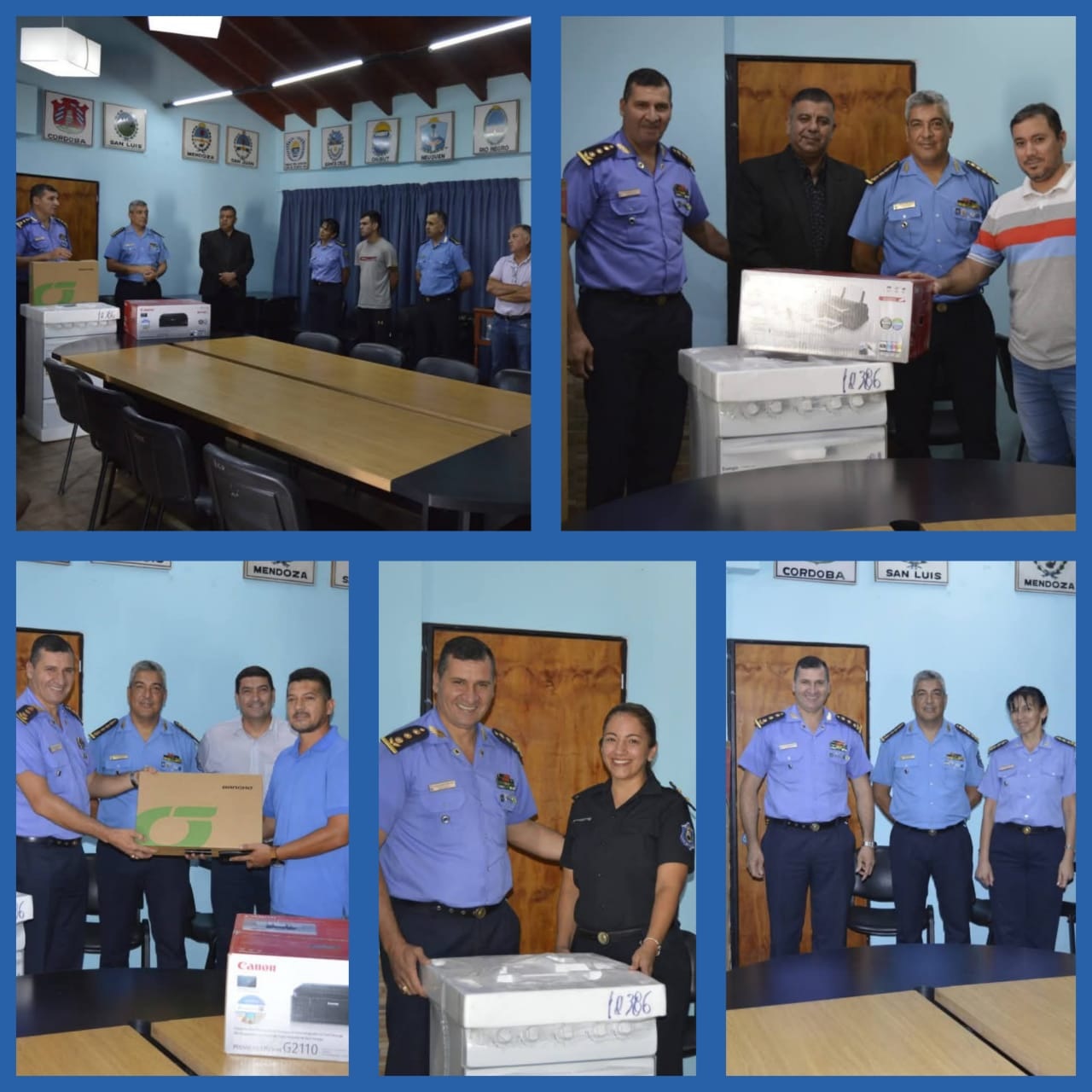 En Jefatura de Policía realizaron entrega de equipamientos a diversas dependencias de la fuerza