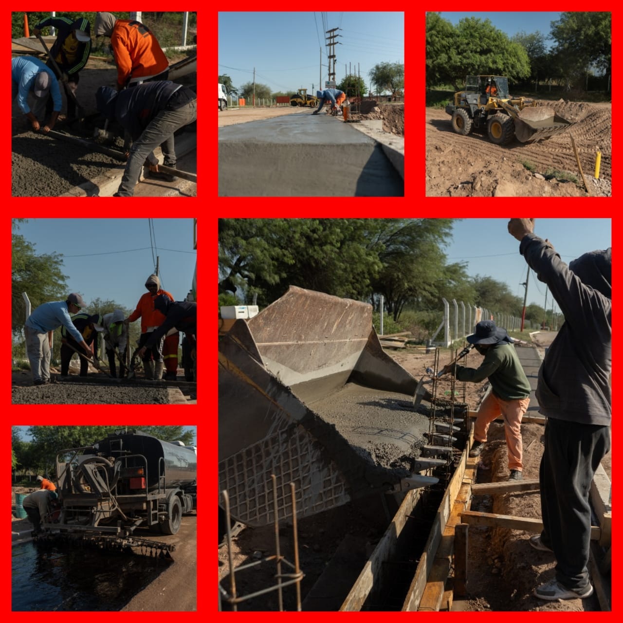 AVANZA LA OBRA DE URBANIZACIÓN DEL PASO DEL RÍO DE LA RODADERA DEL BARRIO LOS NARANJOS