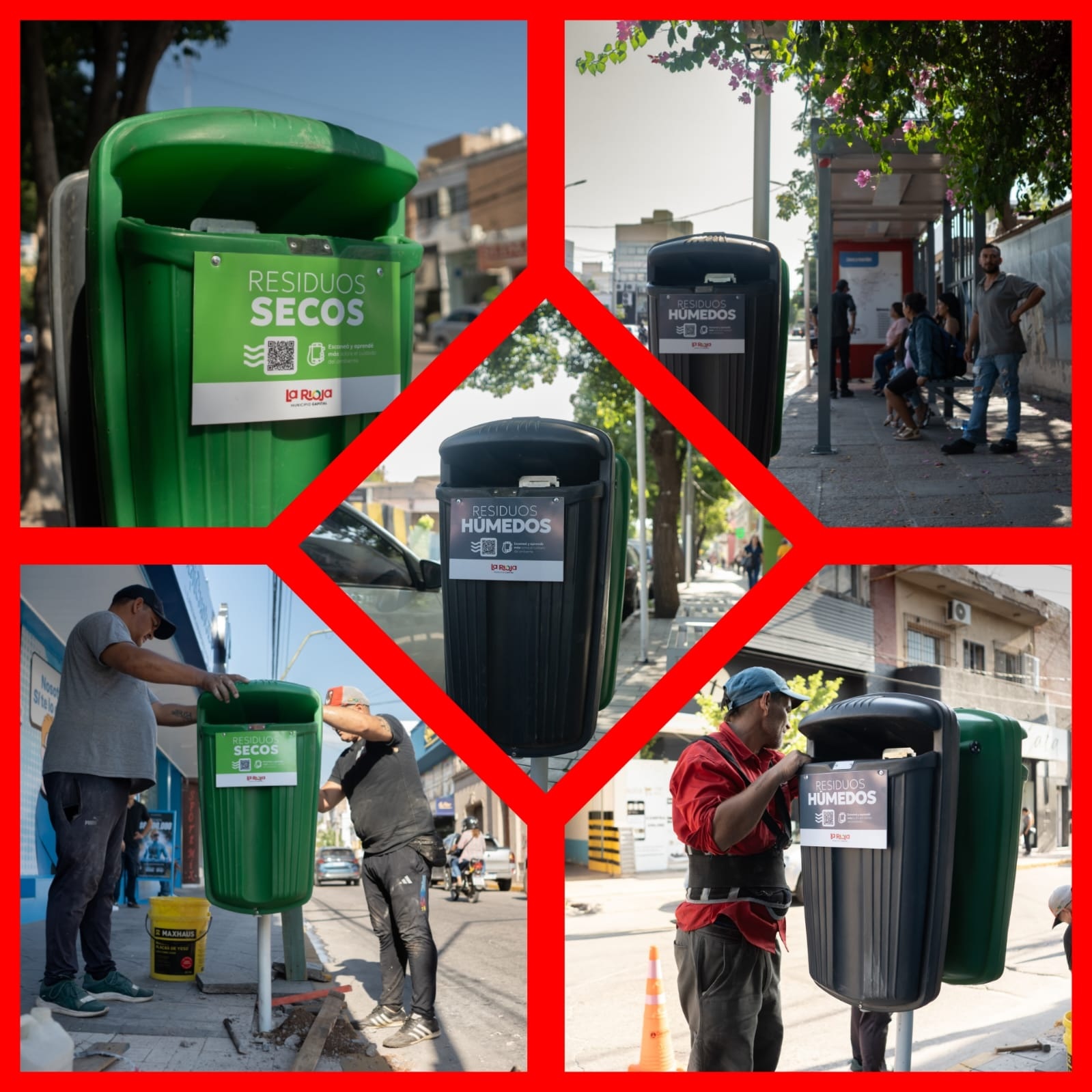 EL MUNICIPIO INSTALA CESTOS DE BASURA, EN MICRO Y MACROCENTRO PARA MANTENER LA LIMPIEZA 