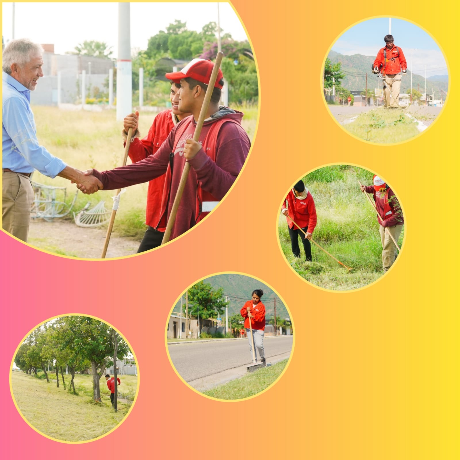 TAREAS DE DESMALEZADO EN LOS ESPACIOS VERDES PARA LOGRAR UNA CIUDAD MÁS LIMPIA Y VERDE