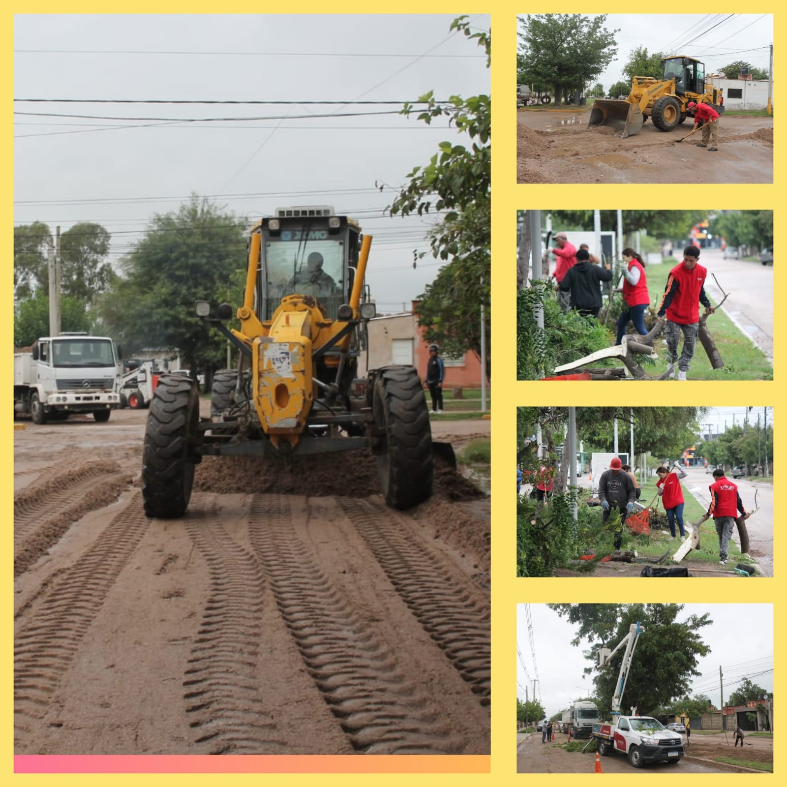 OPERATIVO DE EMERGENCIA: EL MUNICIPIO TRABAJA ANTE EL INTENSO TEMPORAL DE LLUVIAS 