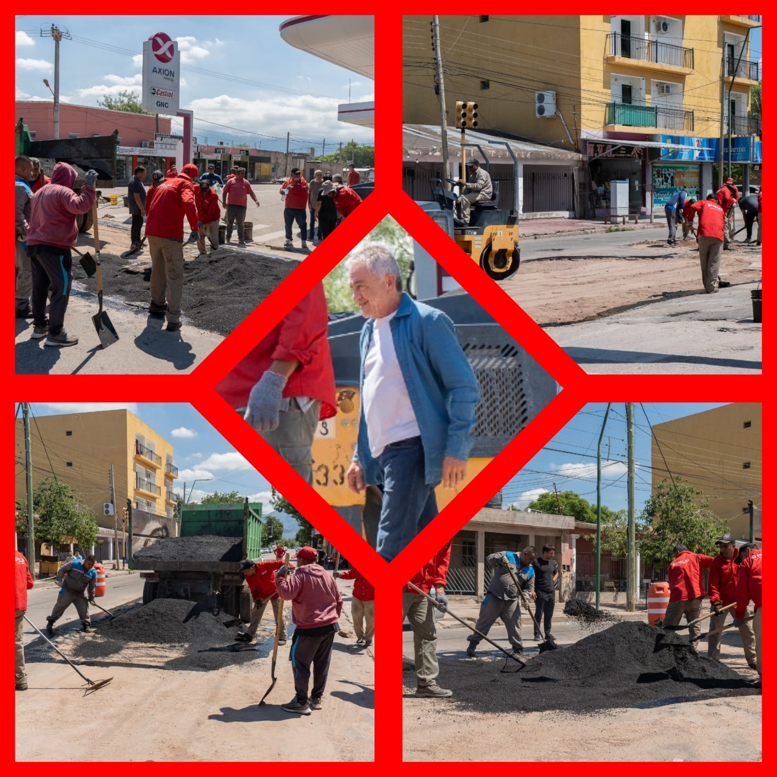 EL MUNICIPIO REALIZÓ BACHEO EXTENDIDO SOBRE AVENIDA SAN NICOLÁS DE BARI