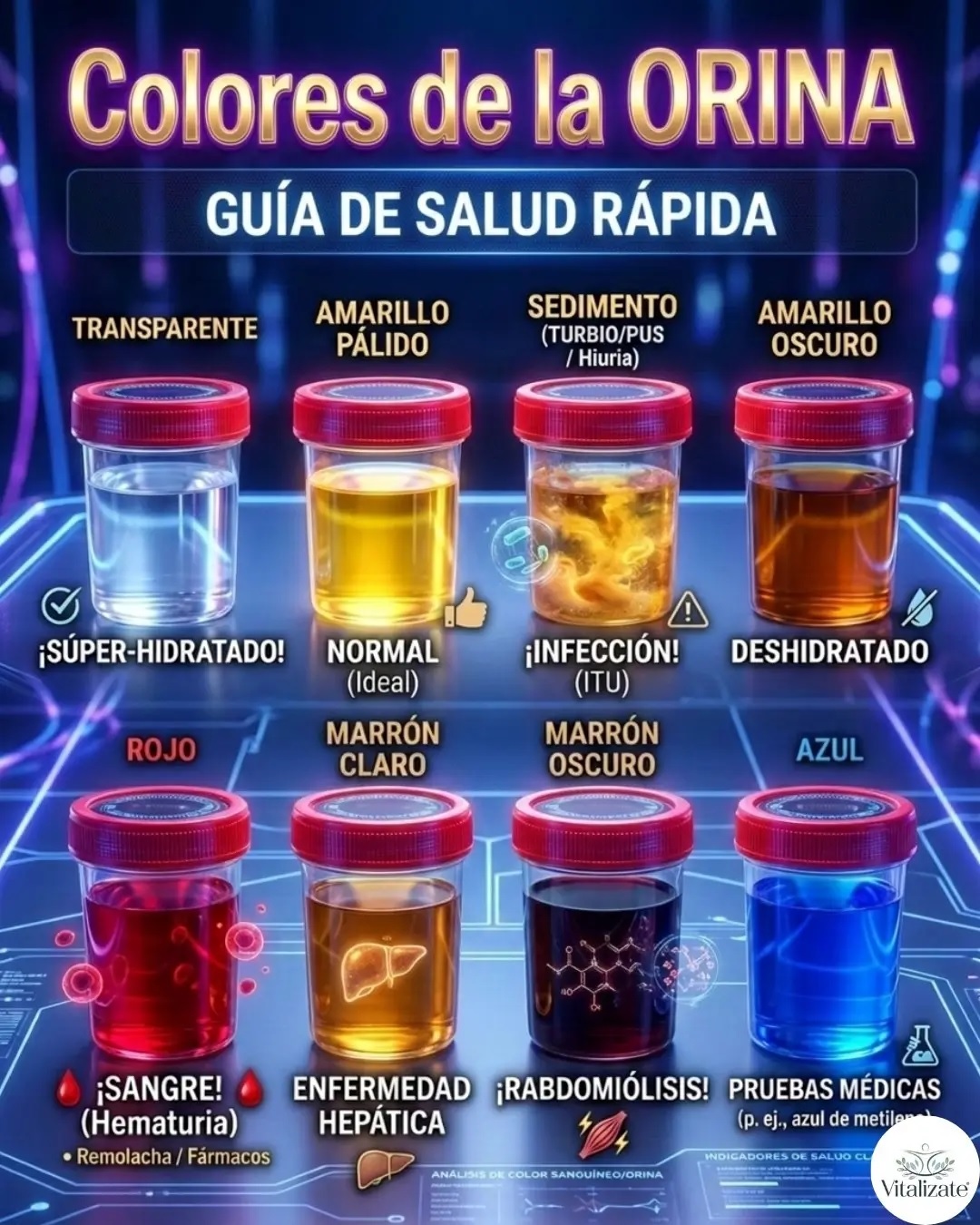 Lo que el color de tu orina puede revelar sobre tu salud
