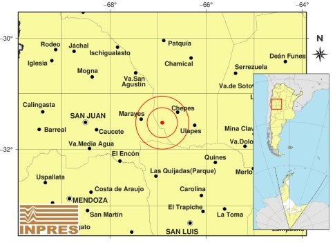 NUEVO SISMO DE 4,4 EN CERCANIAS DE CHEPES