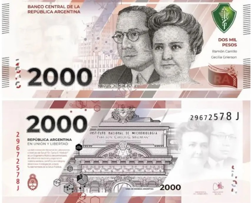 El billete de $2000 llegó a los bancos y en pocos días estará en manos de los usuarios