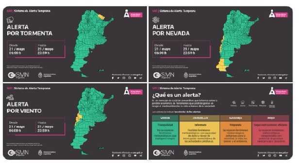Nevadas y tormentas ponen a siete provincias bajo alerta meteorológica
