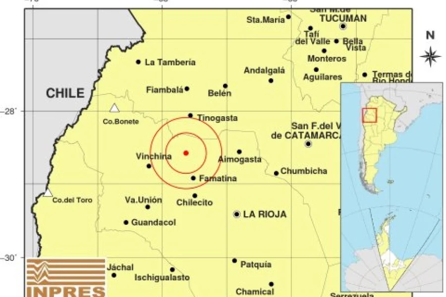 Famatina volvió a temblar este mediodía
