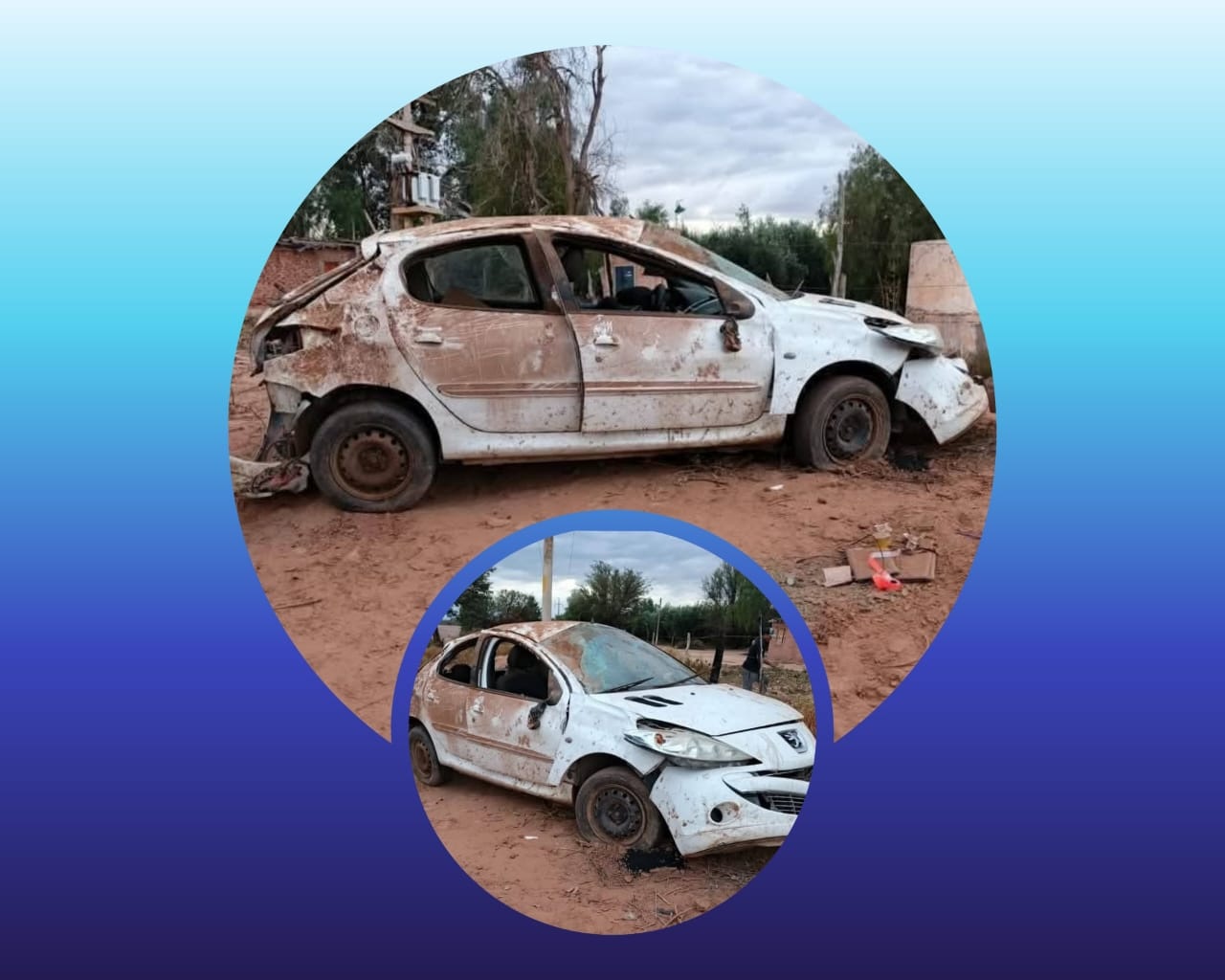GRAVE SINIESTRO VIAL: UN AUTO VOLC&Oacute; EN RUTA 74 Y EL CONDUCTOR IBA BASTANTE ALCOHOLIZADO