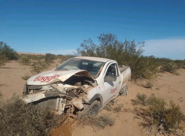 VUELCO EN RUTA 76 DEJA UN HERIDO CERCA DE TALAMPAYA