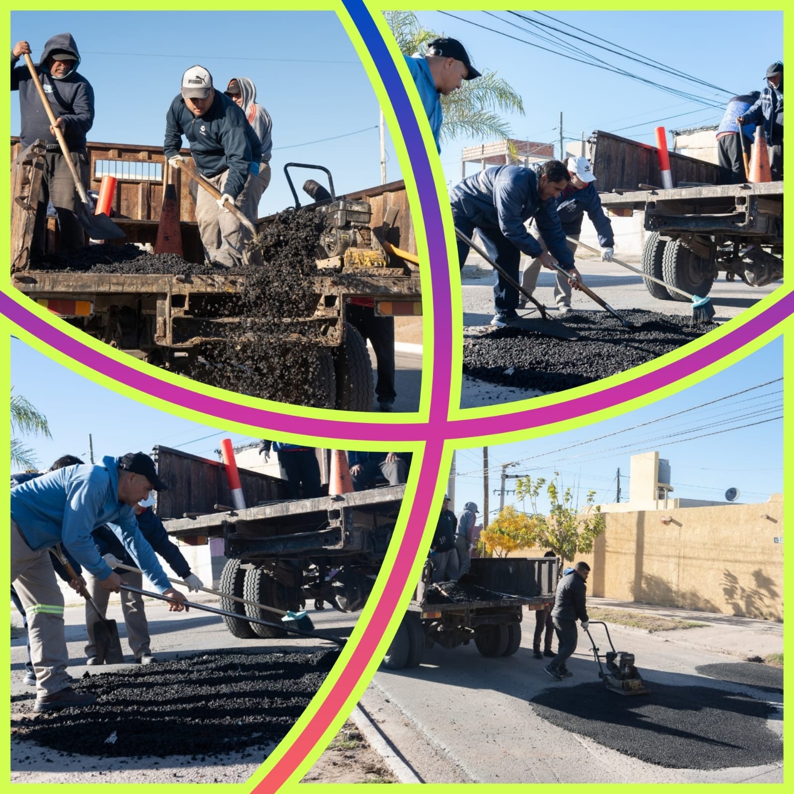 PLAN DE BACHEO CONTINÚA EN EL BARRIO NÉSTOR KIRCHNER 