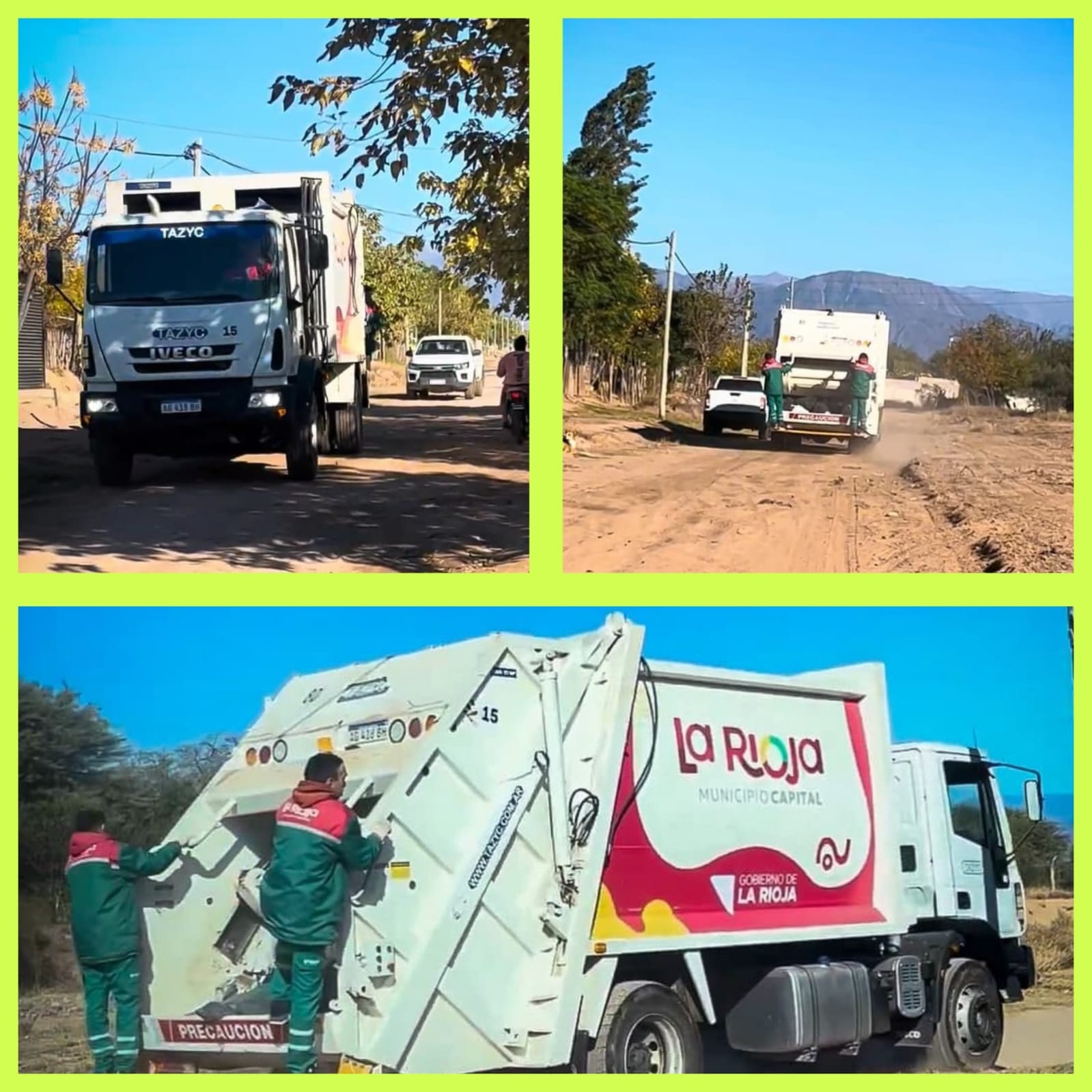 EL MUNICIPIO CREÓ UN ESPACIO VERDE Y REGULARIZÓ LA RECOLECCIÓN DE RESIDUOS EN EL BARRIO 1 DE DICIEMBRE