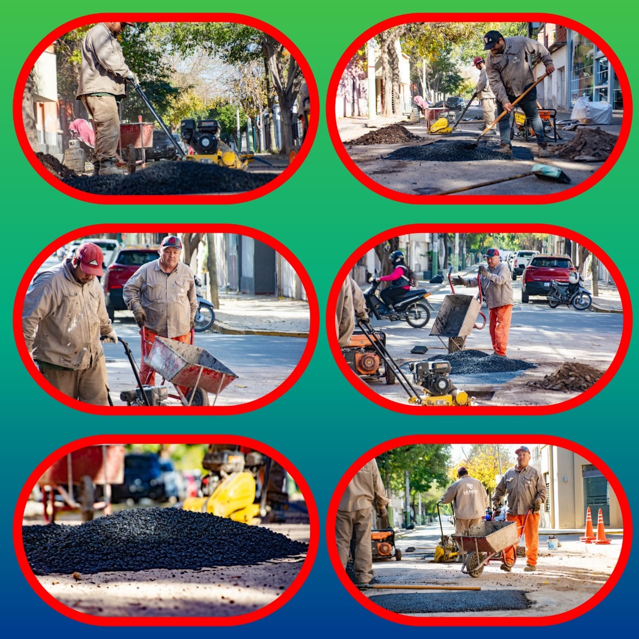 MUNICIPIO Y PROVINCIA CONTINÚAN CON LAS TAREAS PROGRESIVAS DE BACHEO EN LA CIUDAD
