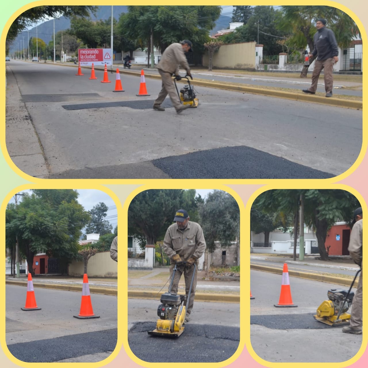 MUNICIPIO Y PROVINCIA INTERVIENEN ZONAS CRÍTICAS CON BACHEO INTENSIVO