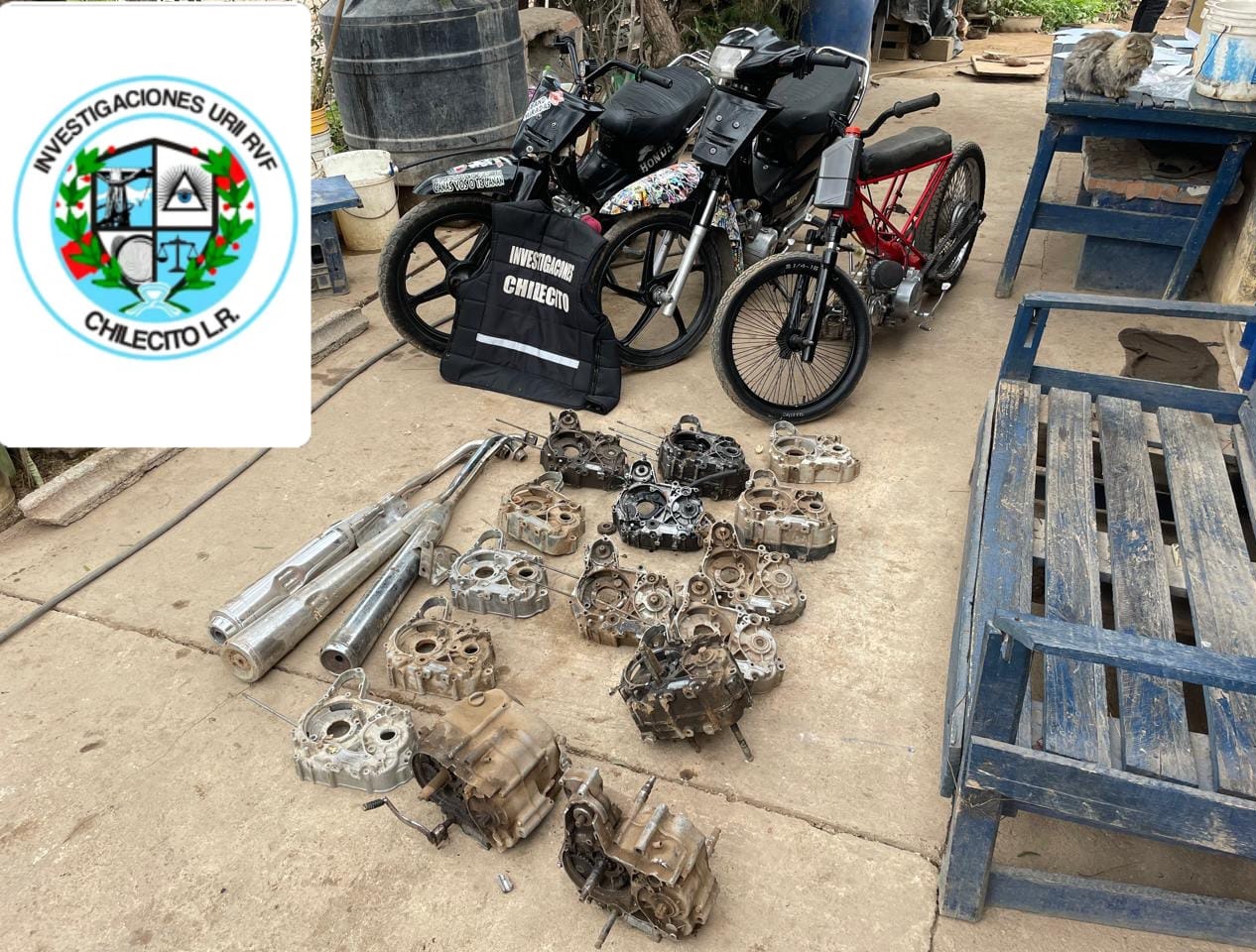 ANGUINÁN: Secuestro y verificación de motocicletas