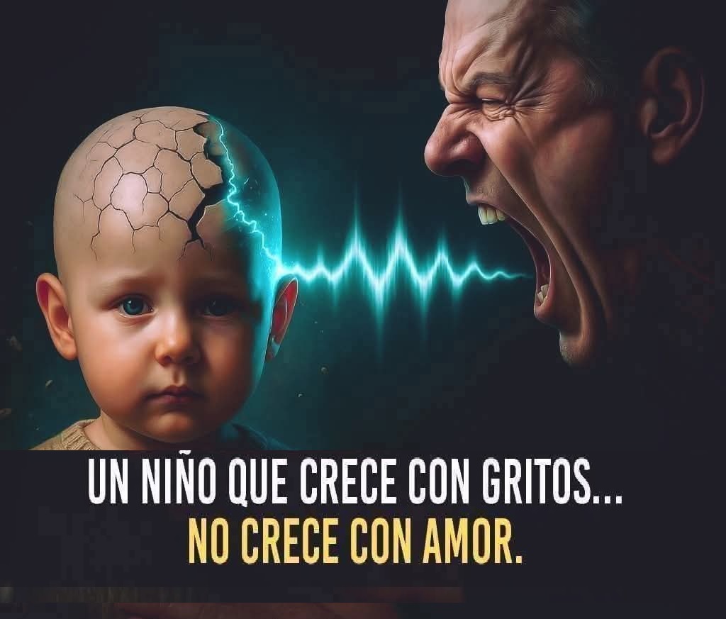 🧠💔 Un niño que crece con gritos, no crece con amor.