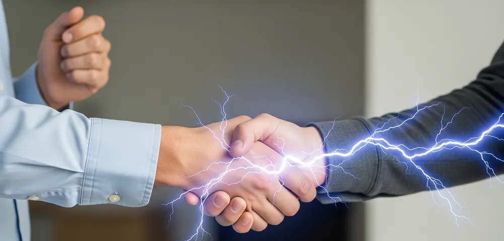 Que significa sentir electricidad cuando una persona te toca
