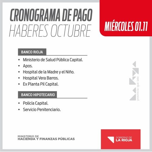  ESTE MIERCOLES COMIENZA EL PAGO A EMPLEADOS PUBLICOS 