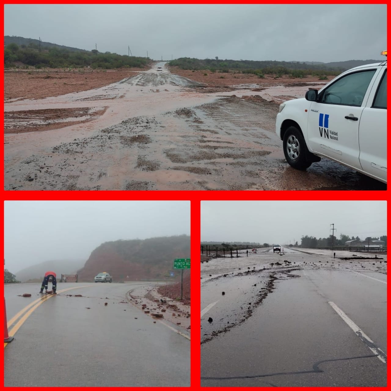 Vialidad Nacional informa Estado de Rutas