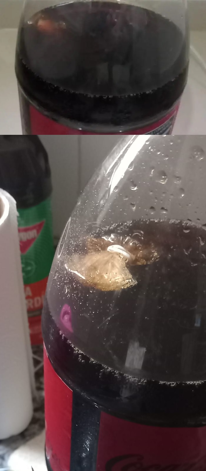 Abrió una gaseosa y encontró una desagradable sorpresa adentro