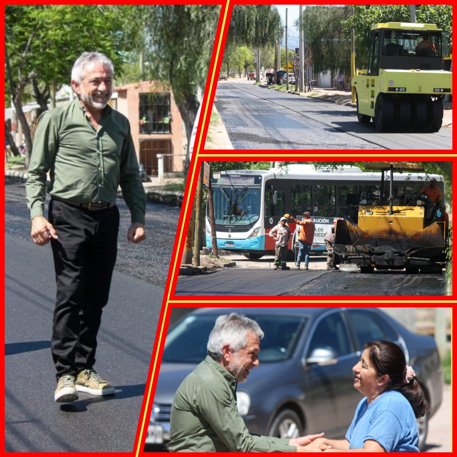 AVANZA EL ASFALTADO EN AV SANTA ROSA