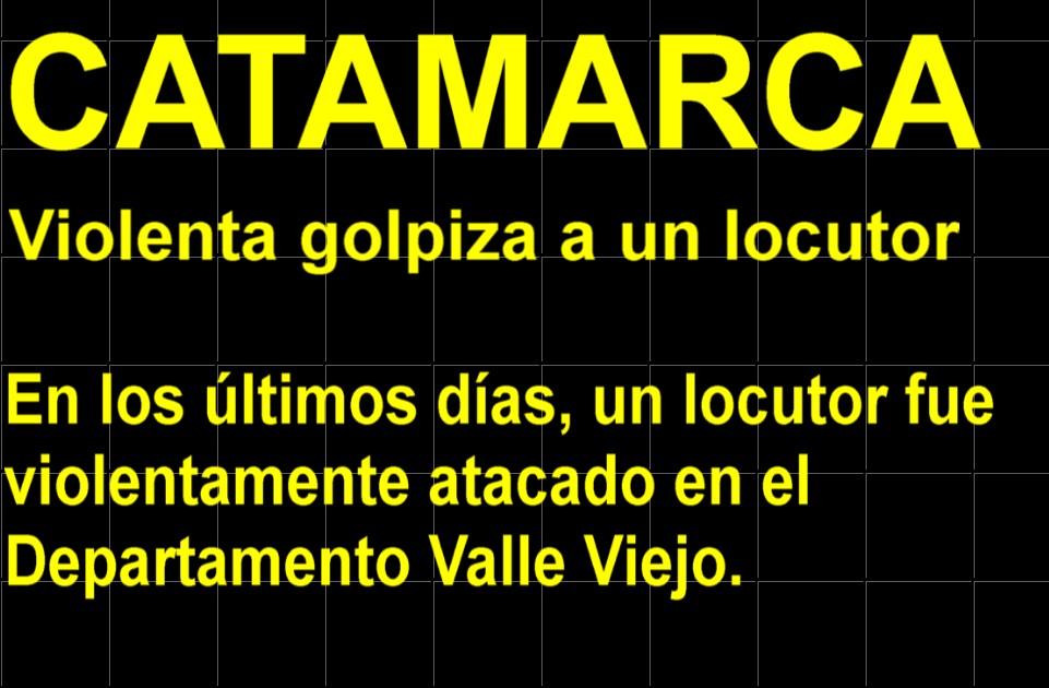 CATAMARCA: Violenta golpiza a un locutor