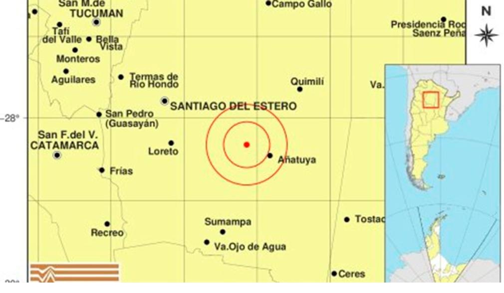 Un sismo de magnitud 5,2 sorprendió a Santiago del Estero